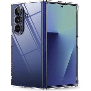 Samsung Z Fold 7 ile Uyumlu Sert Pc Şeffaf Sararmaz Telefon Kılıfı ürün görseli 1