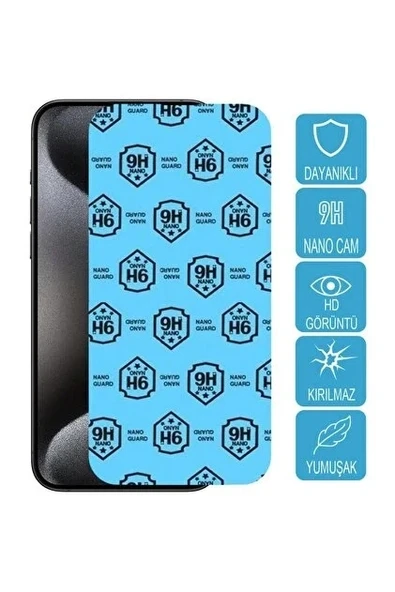 Samsung Galaxy S23 Fe ile Uyumlu Esnek Ekran Koruyucu 9H Blue Nano ürün görseli 1