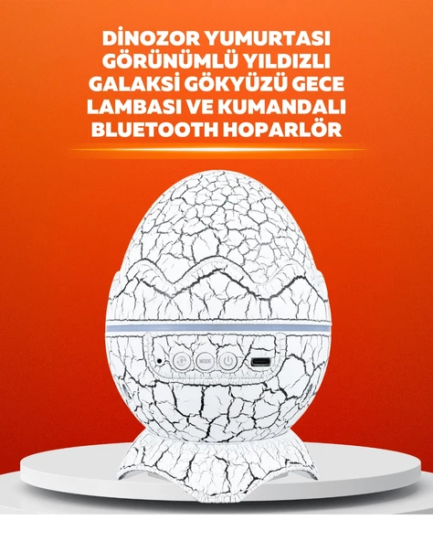 Dinozor Yumurtası Tasarımlı Projektörlü Gece Lambası ürün görseli 1