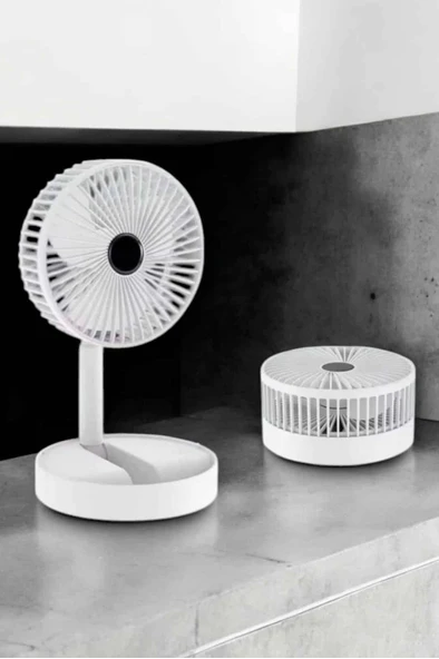 Soğutucu Vantilatör Telefon Standlı Mini Fan - Resim 3