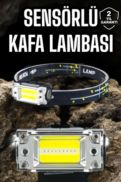 Kafa Lambası Led Fener Pratik Taşınabilir Ayarlanabilir USB Şarjlı ürün görseli 1