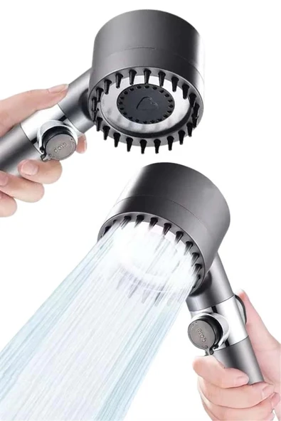 Yeni Nesil Duş Başlığı Paslanmaz Çelik Masaj Etkili Ergonomik Tasarım Su Basınçlı ürün görseli 1