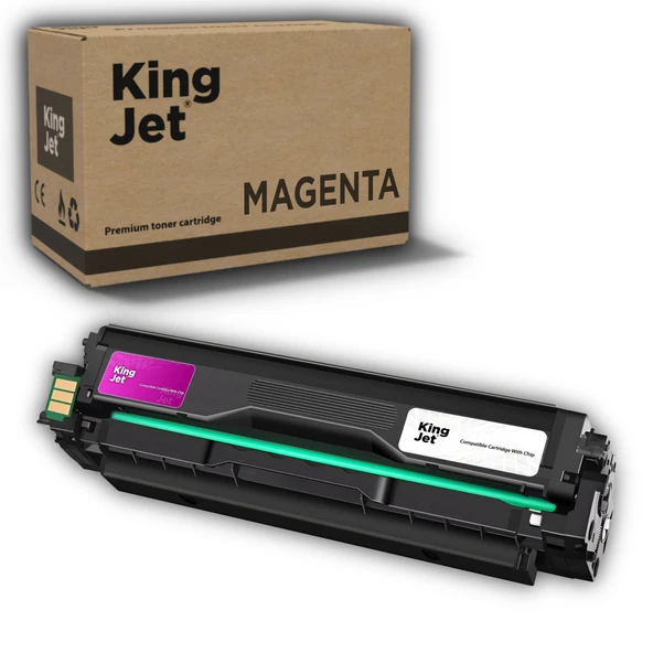 KingJET Samsung Uyumlu CLT-M503L Yüksek Kapasiteli Kırmızı (Magenta) Çipli Muadil Toner | SL-C3010ND ürün görseli 1