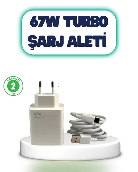 67 Watt Hızlı Şarj Aleti Poco F2 F3 F4 Uyumlu ürün görseli 1