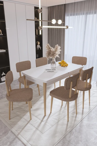 UZMHOME Viva Yemek Odası Takımı Yemek Masası Mutfak Masa Takımı Mutfak Masası ürün görseli 1