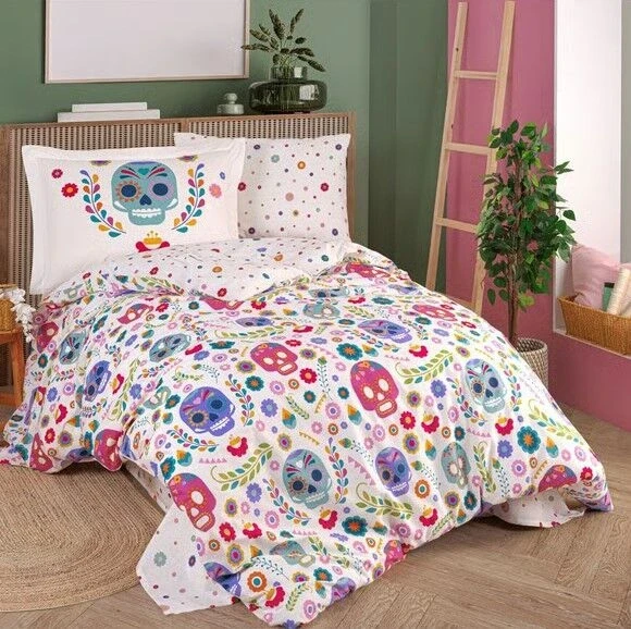 Tek Kişilik Poplin Nevresim Takımı Alice Fuşya ürün görseli 1