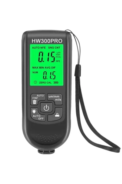 HW-300PRO Araba Boyası Film Otomatik Kalınlık Ölçer 0-2000UM Fe & NFe Kaplama Kalınlık Test Cihazı M ürün görseli 1