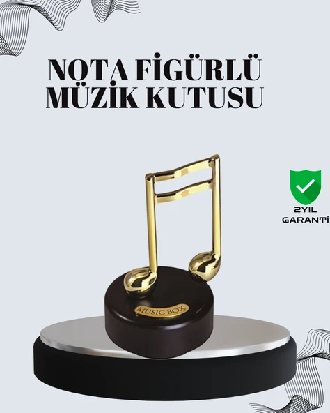 Nota Figürü Müzik Kutusu Melodious Model ürün görseli 1