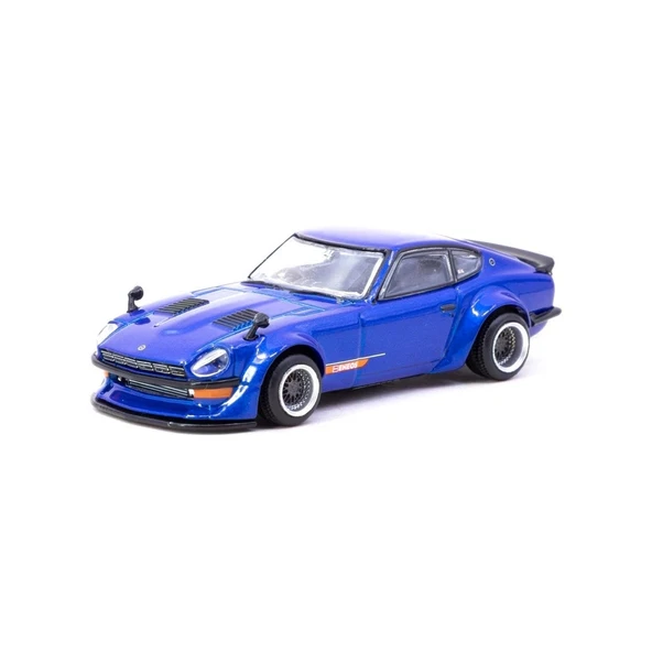 Tarmac Works 1/64 Nissan Fairlady Z S30 Widebody Blue - Designed by Jon Sibal ürün görseli 1