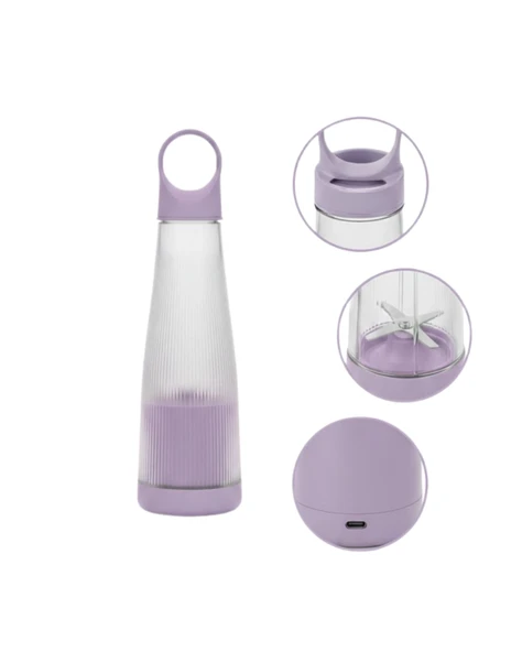 USB Şarjlı Taşınabilir Smoothie Blender 400 ml - Resim 3