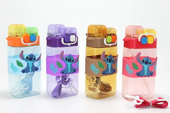 Stitch Çift Bölmeli Pipetli Suluk - Model 2 ürün görseli 1