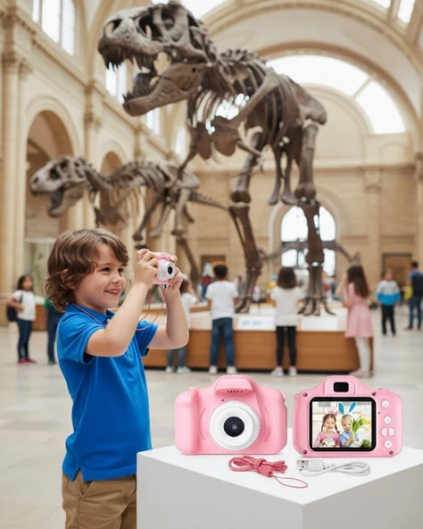 HD Video Kayıt Özellikli Mini Dijital Kamera Fotoğraf Çekimli USB Şarjlı ürün görseli 1