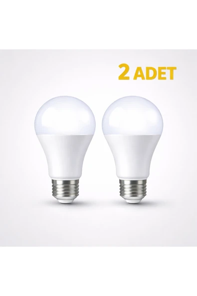 NESTVİBE 9W LED Ampul E27 Beyaz Işık 6500K A60 Tasarruflu Gün Işığı Led Lamba ürün görseli 1