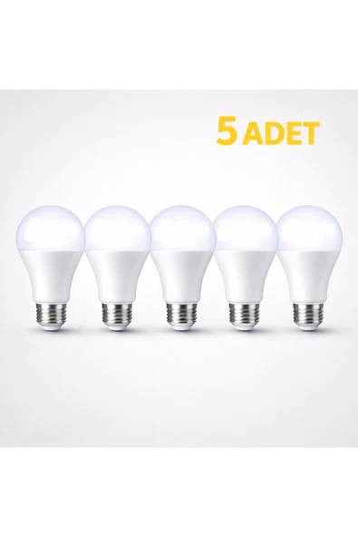 NESTVİBE 9W LED Ampul E27 Beyaz Işık 6500K A60 Tasarruflu Gün Işığı Led Lamba ürün görseli 1