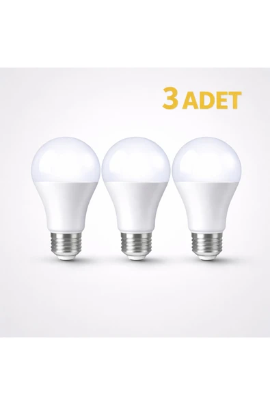 NESTVİBE 9W LED Ampul E27 Beyaz Işık 6500K A60 Tasarruflu Gün Işığı Led Lamba ürün görseli 1
