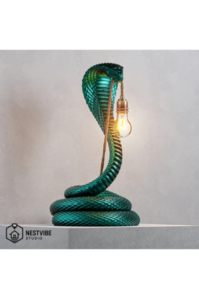 NESTVİBE Kobra Tasarımlı Şık Masa Lambası Nestvibe özel seri ürün görseli 1