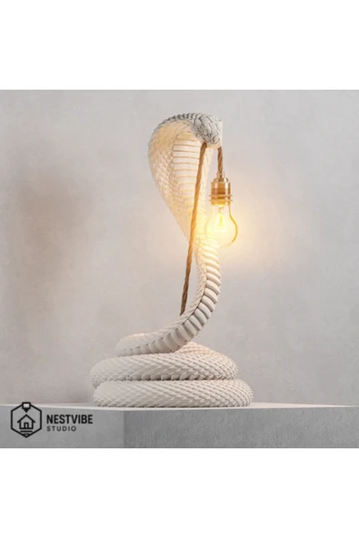 NESTVİBE Kobra Tasarımlı Şık Masa Lambası Nestvibe özel seri ürün görseli 1
