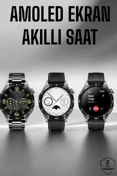 Akıllı Saat Metal Kordonlu GPS ve NFC Uyumlu Arama Cevaplayan ürün görseli 1