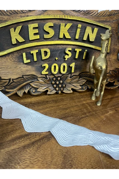 KESKİN AKSESUAR DANTEL BEYAZ ŞERİT 1 METRE GÖNDERİLİCEKTİR ürün görseli 1