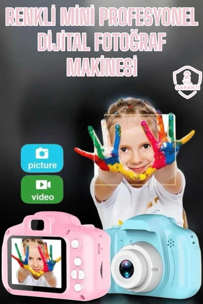 Çocuk Kamerası Profesyonel Hafif Ve Uzun Ömürlü USB Şarjlı 2.0 İnç ürün görseli 1