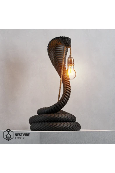 NESTVİBE Kobra Tasarımlı Şık Masa Lambası Nestvibe özel seri ürün görseli 1