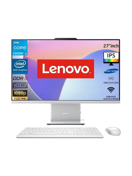 Lenovo Ideacentre 3 Intel Core I5-13420H 16GB 512SSD 27" Fullhd Freedos All In One Bilgisayar ürün görseli 1