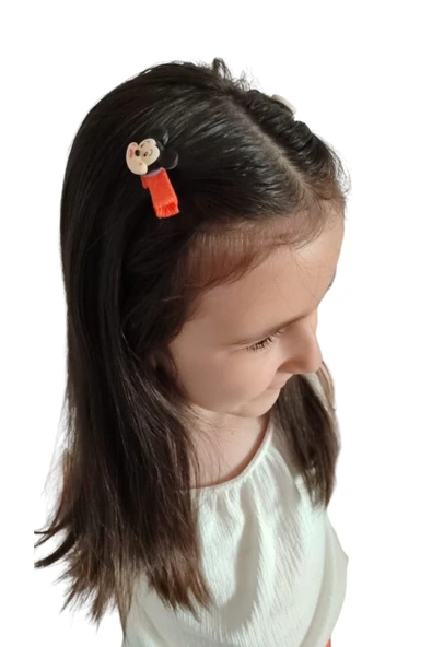 FAMEMUS ACCESSORY Mickey Mouse Figürlü Çocuk Saç Tokası – 2'li Set ürün görseli 1