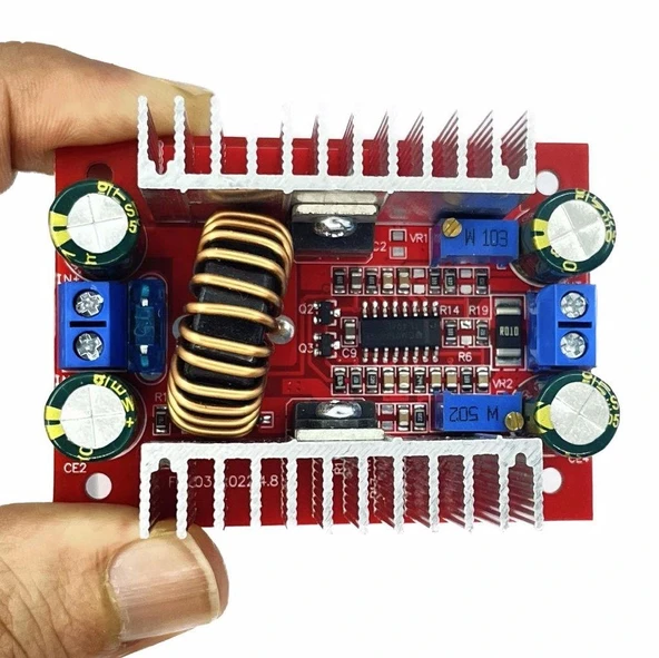 400W 15A 10-60V DC-DC Step-Up Voltaj Yükseltici Boost Modülü ürün görseli 1