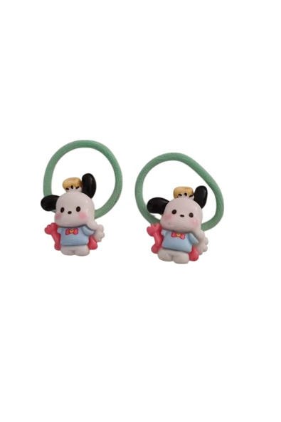 FAMEMUS ACCESSORY Sevimli Pochacco Figürlü Çocuk Saç Tokası – 2'li Set ürün görseli 1
