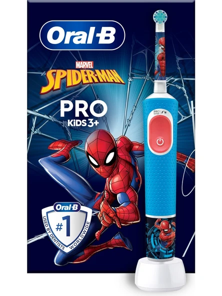 Oral-B D103 Çocuk Şarjlı/Elektrikli Diş Fırçası Spiderman ürün görseli 1