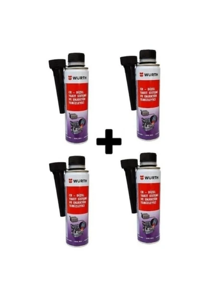 Würth Dizel Enjektör Temizleyicisi 300 Ml - 4 Adet ürün görseli 1