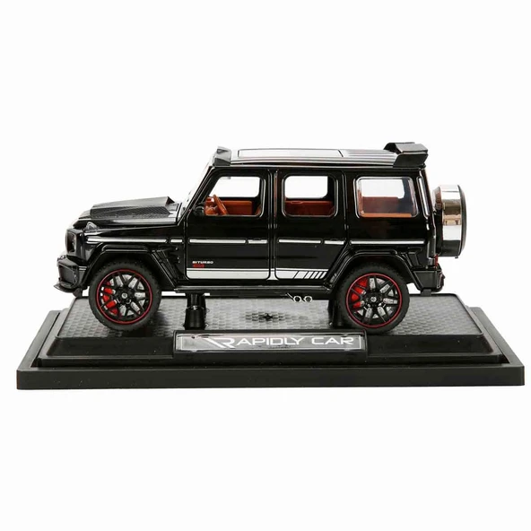 Mercedes G-Serisi Brabus Çek Bırak Model Araba - Işıklı Sesli Tamir Atölyesi ve Stant Seti ürün görseli 1