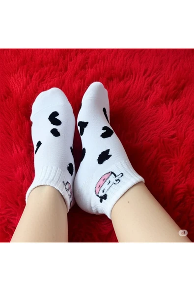 FAMEMUS ACCESSORY Fiğürlü Kısa Patik Çorap Bir ÇİFT ürün görseli 1