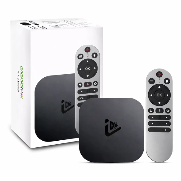 Zoku 4K Android TV Box Akıllı TV Kutusu Sesli Kumandalı WiFi Medya Oynatıcı ürün görseli 1