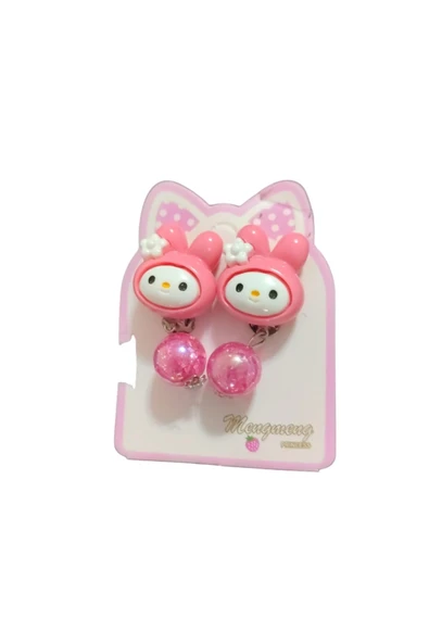 FAMEMUS ACCESSORY Sevimli My Melody Figürlü Pembe Çocuk Saç Tokası – 2’li Set ürün görseli 1