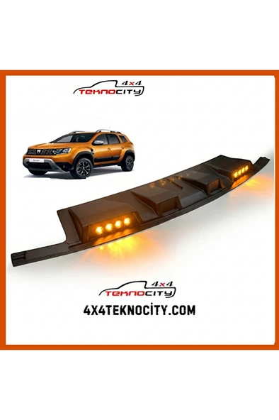 Dacia Duster 2010-2018 Ledli Moonvisör Tavan Kebi – Turuncu LED Off-Road Aksesuarı ürün görseli 1