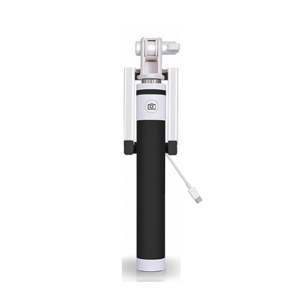Winex SR342 Katlanabilir Type-C Girişli Selfie Stick Çubuğu Siyah ürün görseli 1