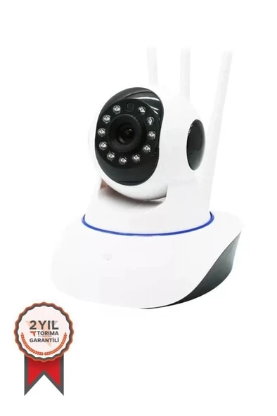 Torima CMR5 Güvenlik Kamerası Ethernet Girişli 360 Derece Dönebilen 3 Antenli Full Hd Smart Ip Kamera Beyaz ürün görseli 1