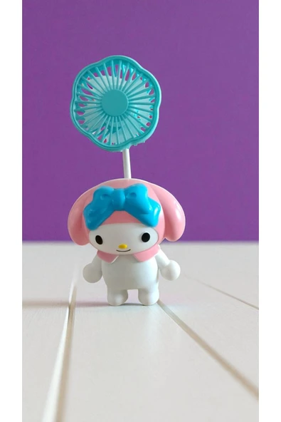 FAMEMUS ACCESSORY My Melodi Masa Üzeri Fan USBLİ Kablosusuz Çalışma 20 cm ürün görseli 1