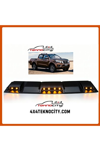 NİSSAN NAVARA 2015 SONRASI LEDLİ MOONVİSÖR TAVAN KEBİ TURUNCU LED Off-Road Aksesuarı ürün görseli 1