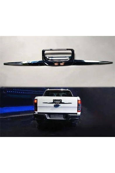 Ford Ranger 2012-2022 T6 T7 Arka Kapak Açma Kaplaması Krom ürün görseli 1