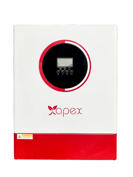 APEX PRO Seri 6200W 6.2KW Tam Sinüs Hibrit Akıllı İnverter - 100A MPPT - 500VDC Panel APX6200 ürün görseli 1