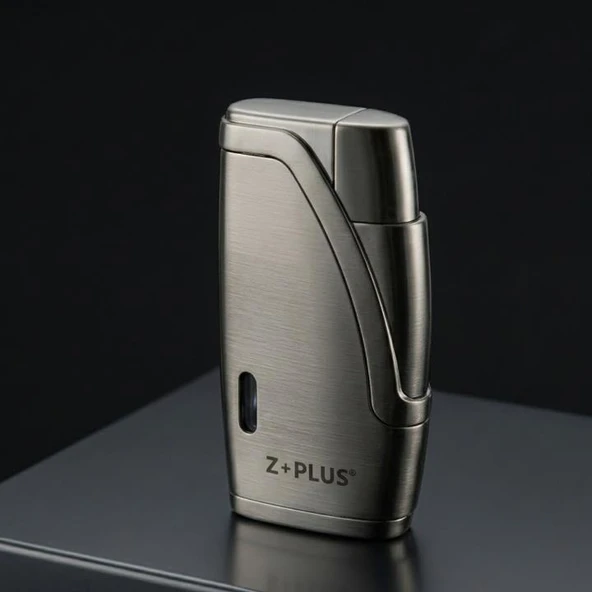 Z-plus Çift Torch Pürmüz Gunmetal Puro Çakmağı ürün görseli 1