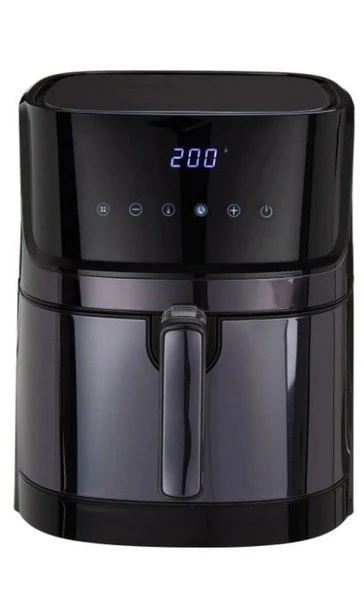 TRİDENT TAF-506 DIGITAL AIRFRYER 6 LİTRE SİYAH ürün görseli 1