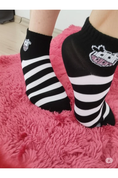 FAMEMUS ACCESSORY Fiğürlü Yeni Model Kısa Patik Çorap ürün görseli 1