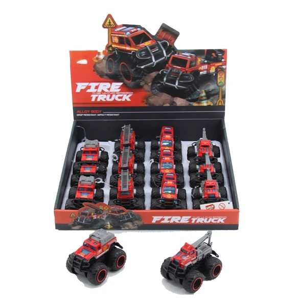 779-69A DUBLE SÜRTMELİ METAL DIECAST İTFAİYE ürün görseli 1