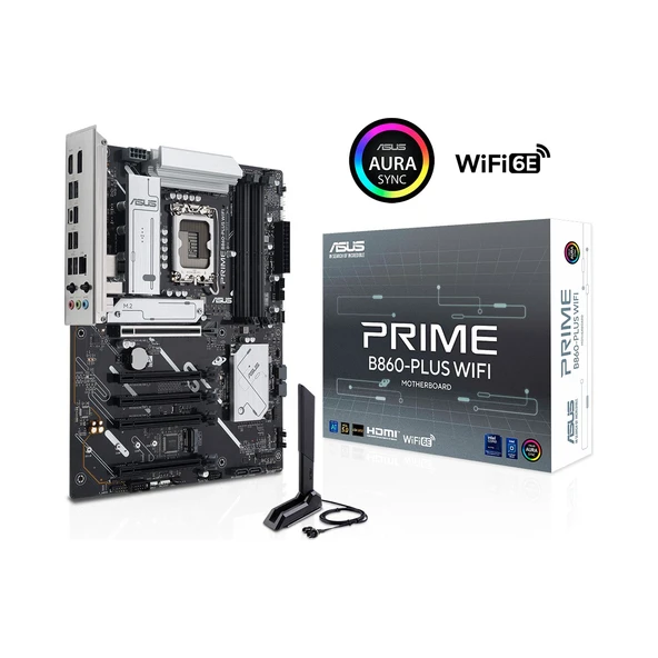 Asus Prime B860-PLUS Wi-Fi Intel LGA1851 DDR5 ATX Anakart ürün görseli 1