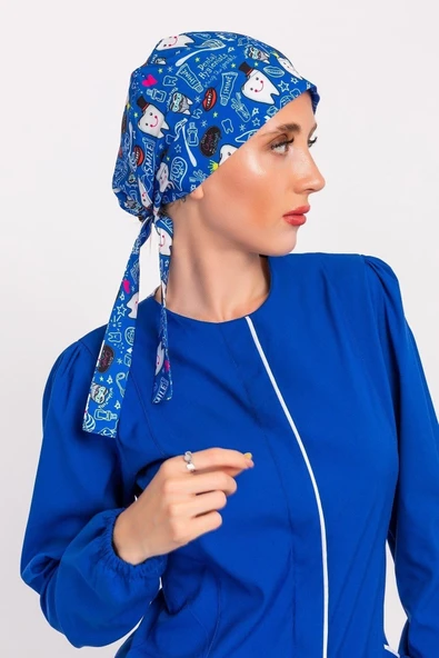 Tesettür Cerrahi Bone - Lacivert Diş - Resim 3