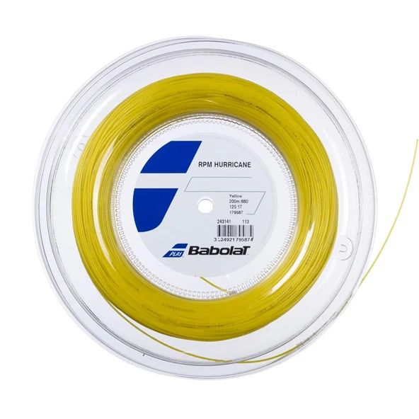 Babolat Rpm Hurricane Sarı 125/17 Rulo Kordaj ürün görseli 1