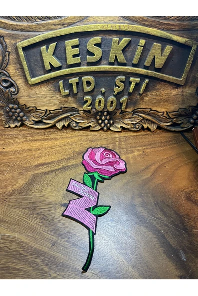 KESKİN AKSESUAR PEMBE GÜL ÇİÇEK YAPIŞTIRMA ürün görseli 1